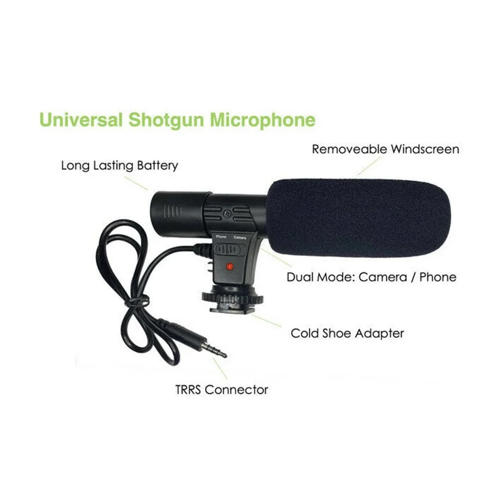 NEW GO VIRAL Super Star Vlogging Kit with LED Light Microphone Tripod & Mount
